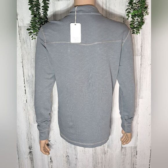 Agave Mock Neck Zip Long Sleeve Shirt - Picture 5 of 9
